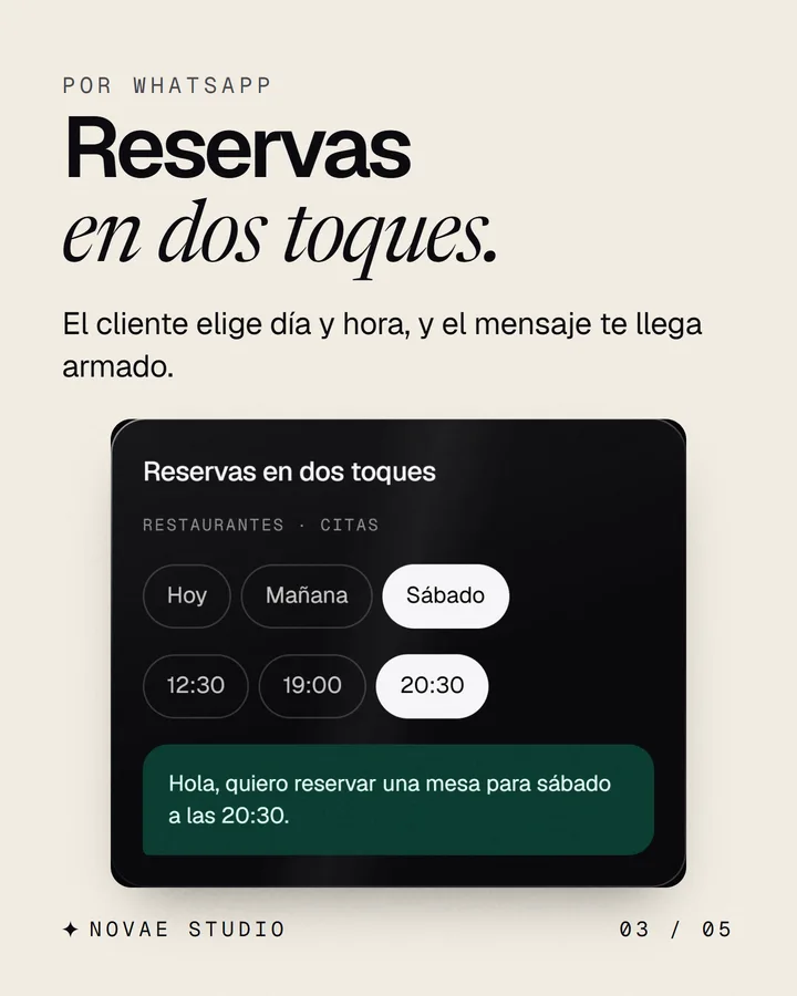 Lámina 3 del carrusel para restaurantes