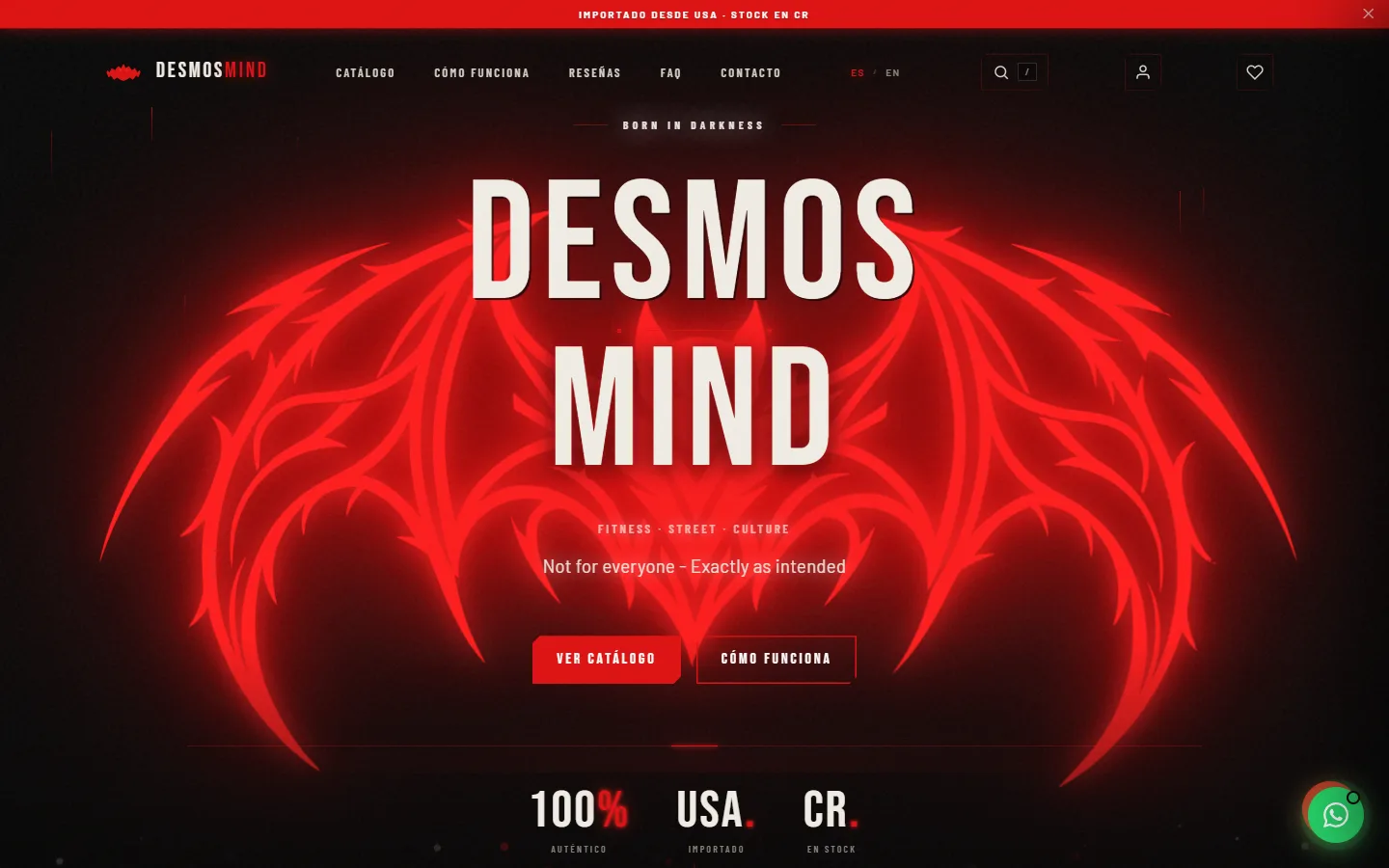 Página de inicio de la tienda Desmos Mind